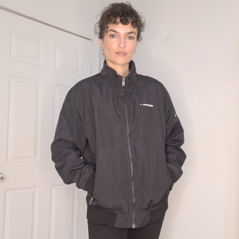 Black bomber jacket from the Tommy Hilfiger